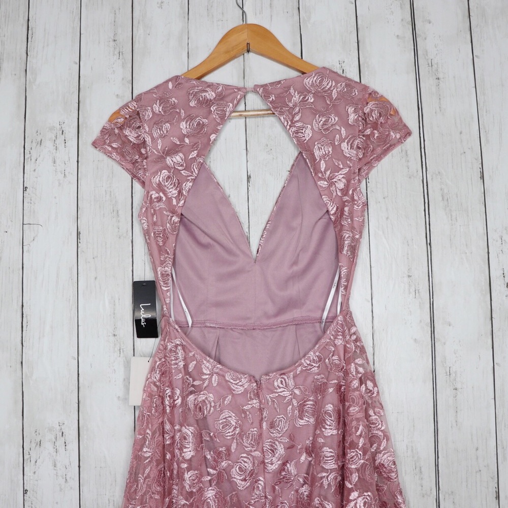 Lulus Jacqueline Floral Embroidered Open Back Dres - Picture 6 of 12